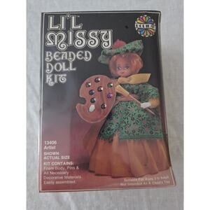 Li’l Missy Holiday Beaded Doll Kit #13406 Artist Sealed In Box